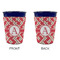 Red & Tan Plaid Party Cup Sleeves - without bottom - Approval
