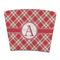 Red & Tan Plaid Party Cup Sleeves - without bottom - FRONT (flat)