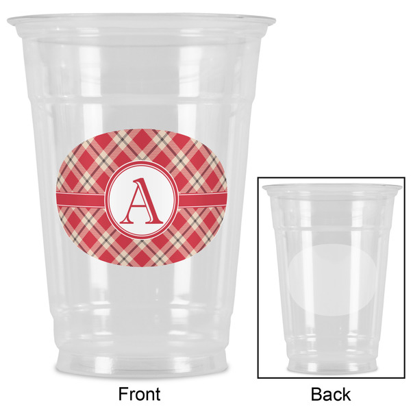 Red & Tan Plaid Party Cups - 16oz - Approval