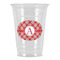 Red & Tan Plaid Party Cups - 16oz (Personalized)