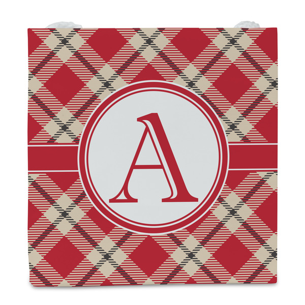 Red & Tan Plaid Party Favor Gift Bag - Gloss - Front