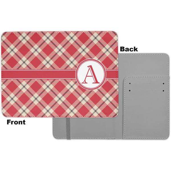 Red & Tan Plaid Passport Holder - Apvl