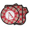 Red & Tan Plaid Iron on Patches (Personalized)