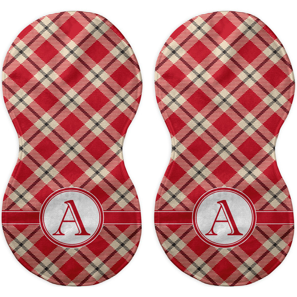 Red & Tan Plaid Peanut Shaped Burps - Approval