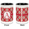 Red & Tan Plaid Pencil Holder - Black - approval