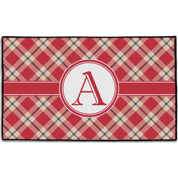 Red & Tan Plaid Personalized - 60x36 (APPROVAL)