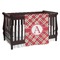 Red & Tan Plaid Personalized Baby Blanket