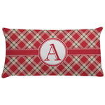 Red & Tan Plaid Pillow Case (Personalized)