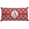 Red & Tan Plaid Personalized Pillow Case