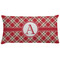 Red & Tan Plaid Pillow Case - King (Personalized)