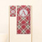 Red & Tan Plaid Personalized Towel Set