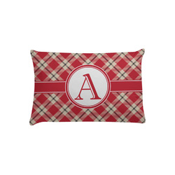 Red & Tan Plaid Pillow Case - Toddler (Personalized)