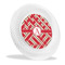 Red & Tan Plaid Plastic Party Dinner Plates - 10" (Personalized)