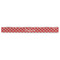 Red & Tan Plaid Plastic Ruler - 12" - FRONT