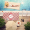 Red & Tan Plaid Pool Towel Lifestyle