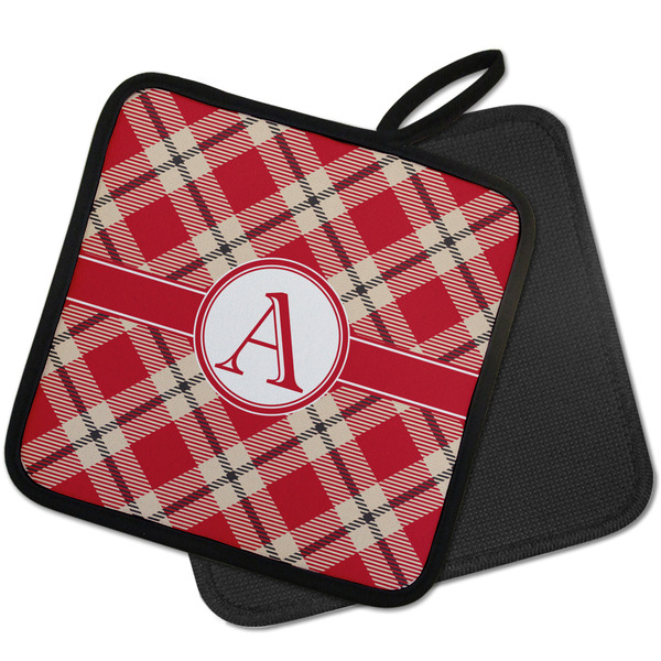Red & Tan Plaid Pot Holders - PARENT MAIN