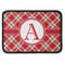 Red & Tan Plaid Rectangle Patch