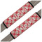 Red & Tan Plaid Seat Belt Covers (Set of 2)