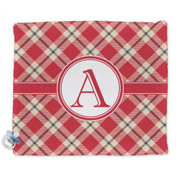 Red & Tan Plaid Security Blankets - Double Sided (Personalized)