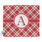 Red & Tan Plaid Security Blanket - Front View