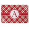 Red and Tan Plaid Melamine Tray
