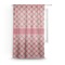 Red & Tan Plaid Sheer Curtain