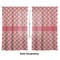 Red & Tan Plaid Sheer Curtains