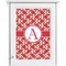 Red & Tan Plaid Single White Cabinet Decal