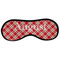 Red & Tan Plaid Sleeping Eye Masks - Large (Personalized)