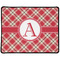 Red & Tan Plaid Large Gaming Mouse Pad - 12.5" x 10" (Personalized)