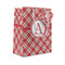 Red & Tan Plaid Small Gift Bag - Front/Main