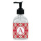 Red & Tan Plaid Glass Soap & Lotion Bottle - Single Bottle (Personalized)