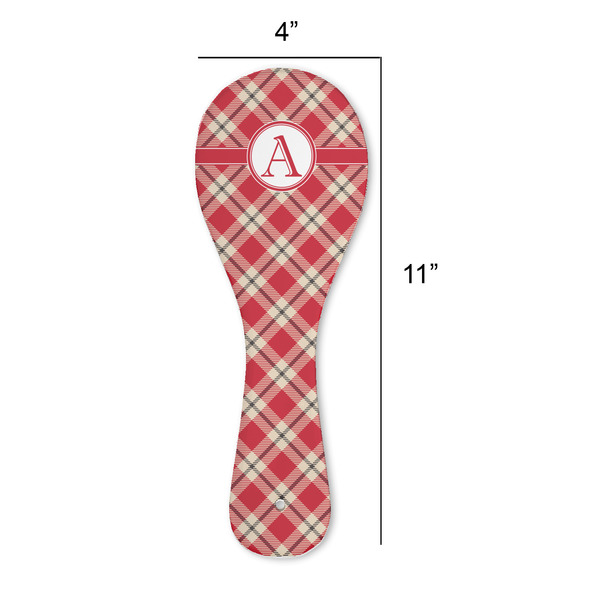 Red & Tan Plaid Spoon Rest Trivet - APPROVAL