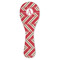 Red & Tan Plaid Ceramic Spoon Rest (Personalized)