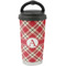 Red & Tan Plaid Stainless Steel Coffee Tumbler (Personalized)