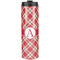 Red & Tan Plaid Stainless Steel Tumbler 20 Oz - Front