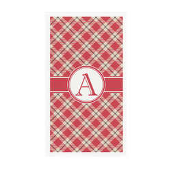 Red & Tan Plaid Guest Towels - Full Color - Standard (Personalized)