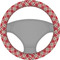 Red & Tan Plaid Steering Wheel Cover