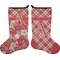 Red & Tan Plaid Stocking - Double-Sided - Approval