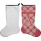 Red & Tan Plaid Stocking - Single-Sided - Approval