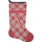 Red & Tan Plaid Holiday Stocking - Neoprene (Personalized)