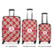 Red & Tan Plaid Suitcase Set 1 - APPROVAL