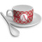 Red & Tan Plaid Tea Cup Single