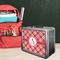 Red & Tan Plaid Tin Lunchbox - LIFESTYLE