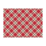 Red & Tan Plaid Tissue Paper Sheets - Large - Heavyweight