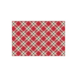 Red & Tan Plaid Small Tissue Papers Sheets - Heavyweight