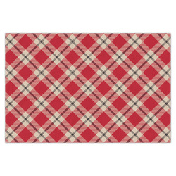 Red & Tan Plaid X-Large Tissue Papers Sheets - Heavyweight