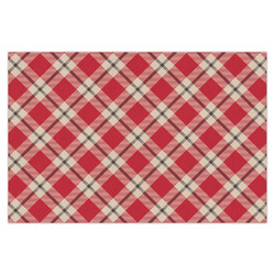 Red & Tan Plaid Tissue Paper Sheets - X-Large - Heavyweight