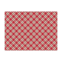 Red & Tan Plaid Large Tissue Papers Sheets - Lightweight