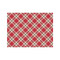 Red & Tan Plaid Tissue Paper Sheets - Medium - Lightweight